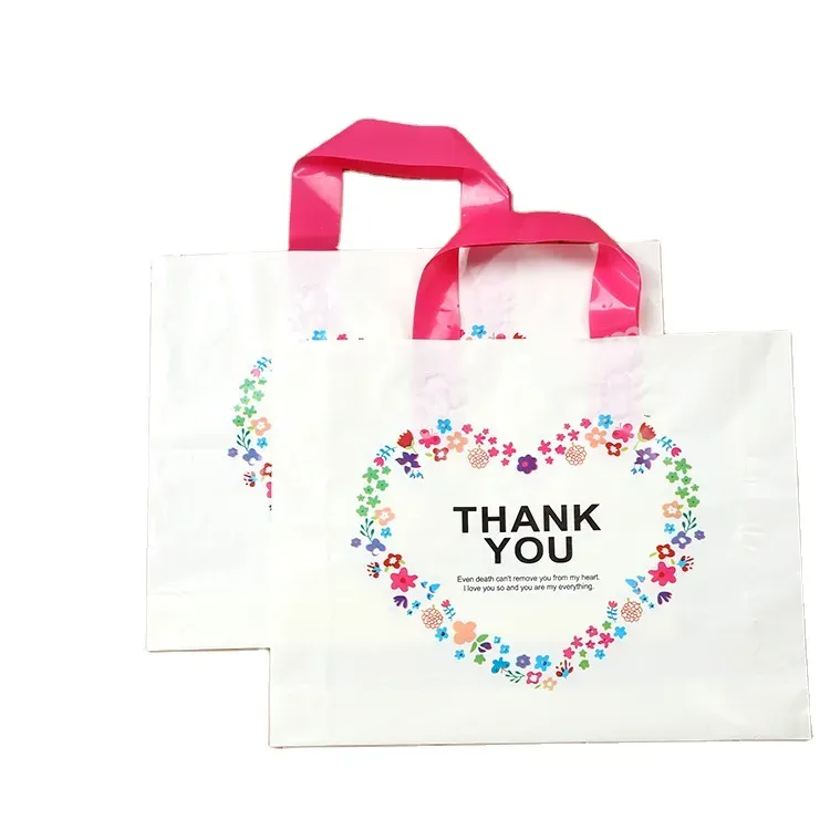 Ctcx Plastic Shopping Bags For Packaging Custom Logo Plastic Parcel Cloth Pack Recycling Bag Flower Promotional Factory Plastics