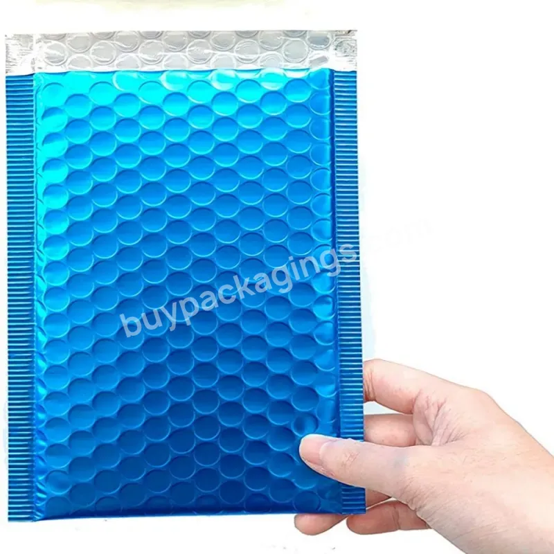 Ctcx Polybags Air Padded Poly Bubble Mailers Blue Aluminum Foil Glitter Shipping Packaging Self Seal Metallic Bubble Mailers