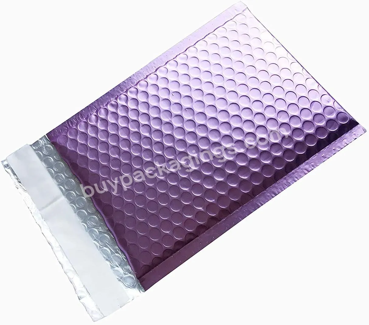 Ctcx Purple Plymor Mail Bubble Metallic Bubble Mailer Bag Shipping Plastic Bubble Padded Mailer Envelopes Holographic Packages