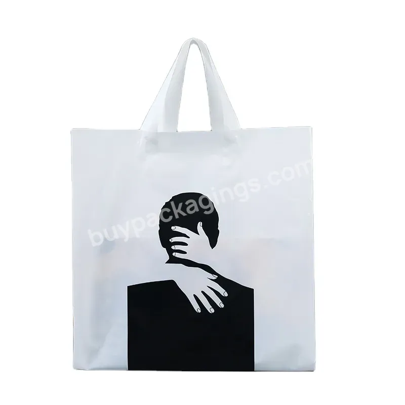 Ctcx Small Handle Die Cut Print Logo Plastic Bag For Clothes New Design Plastic Gift Packing Bags Plastic Bag Manufacturing