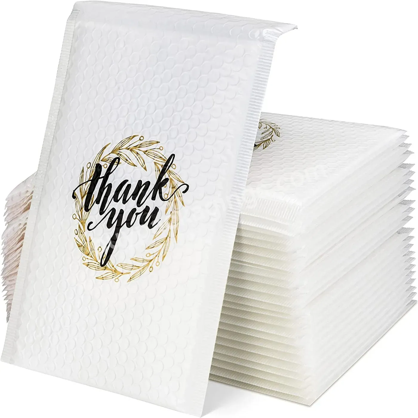 Ctcx White Mailer Poli Padded Envelope Bubble Mailers Custom Logo White Shipping Courier Bags Bubble Mailers Bubble Polymailers