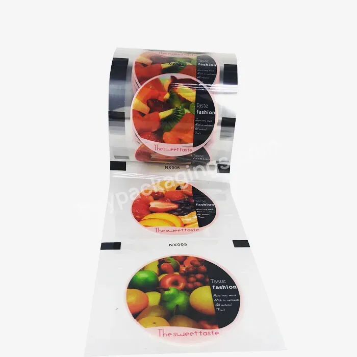 Cup Sealing Custom Printed Roll Film Bubble Tea Juice Packaging Material