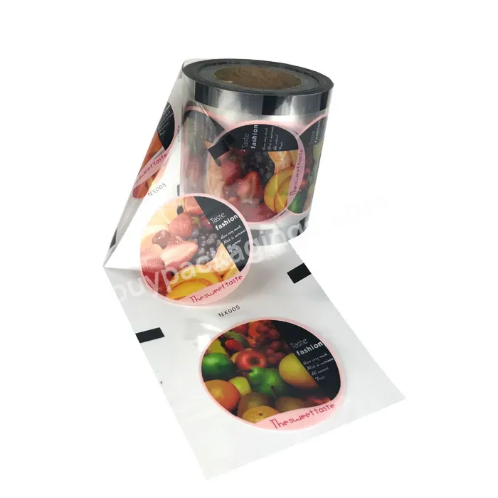 Cup Sealing Custom Printed Roll Film Bubble Tea Juice Packaging Material