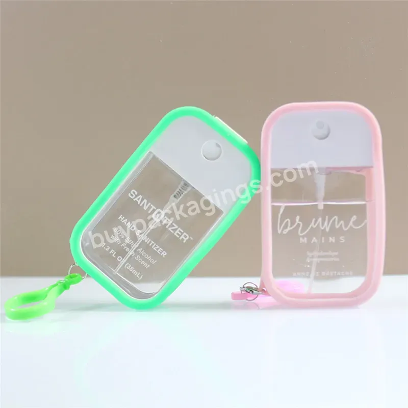 Cusatomcolorful Pink White Purple Silicone Case Keychain Gel For 45ml 50ml Plastic Credit Card Spray Bottle Sprayer Silicone