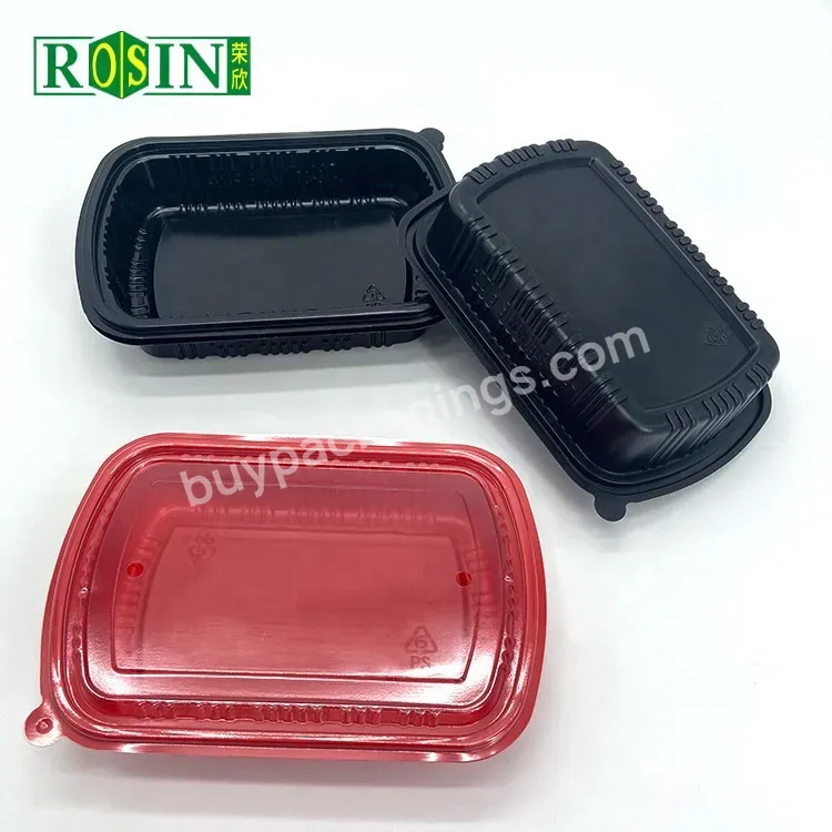 Custom 1 Compartment Eco-friendly Pp Disposable Takeout Lunch Box With Lid For Adult