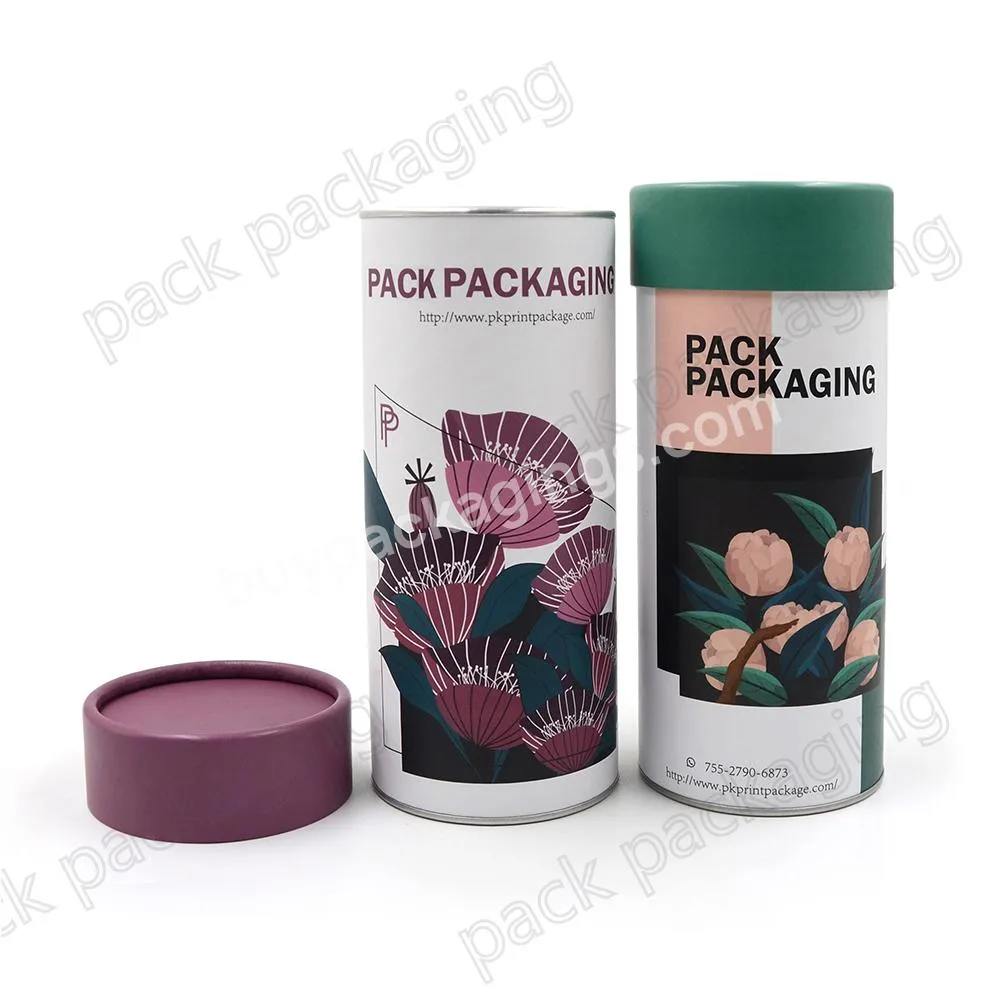 Custom 100% air tight food grade pringles packaging paper Tube Round empty cardboard tube packaging