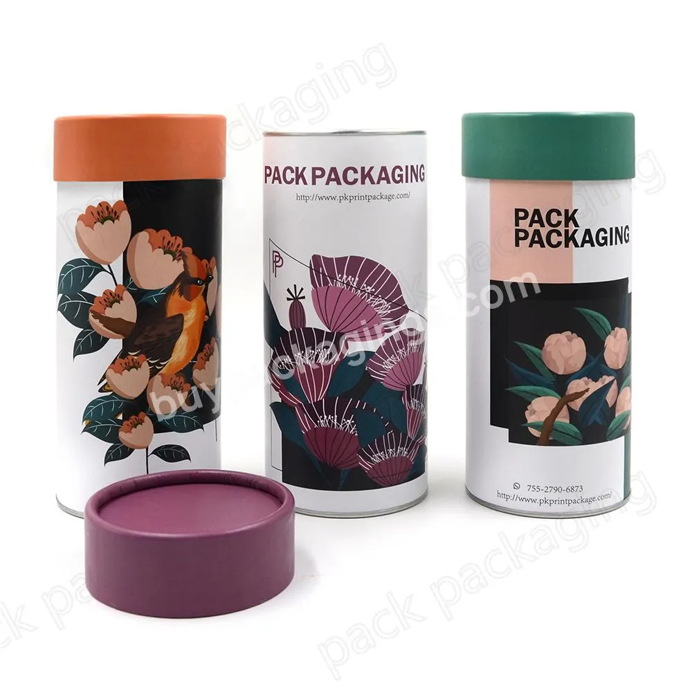 Custom 100% air tight food grade pringles packaging paper Tube Round empty cardboard tube packaging