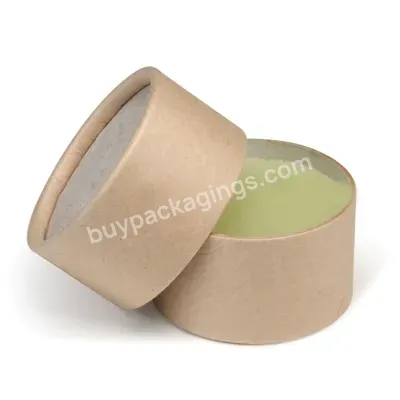 Custom 100% Plastic Free Eco Friendly Small Cardboard Container Round Kraft Paper Tube For Cosmetic Concealer Lip Balm Packaging