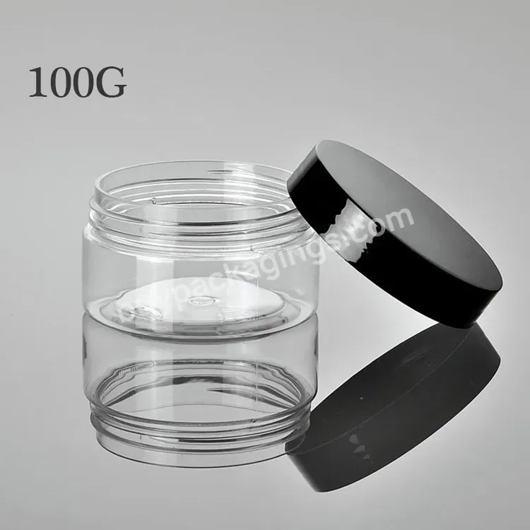 Custom 100g 120g 150g 200g 400 Ml Plastic Jar Cream Containers 4 Oz Plastic Jars With Lid For Plastic Jar With Color Lids