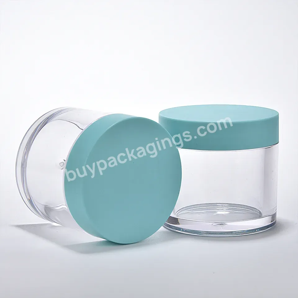 Custom 100ml 3.3zo Acrylic Skin Care Cream Container Thick Wall Eye Cream Body Lotion Personal Care Cream Jar