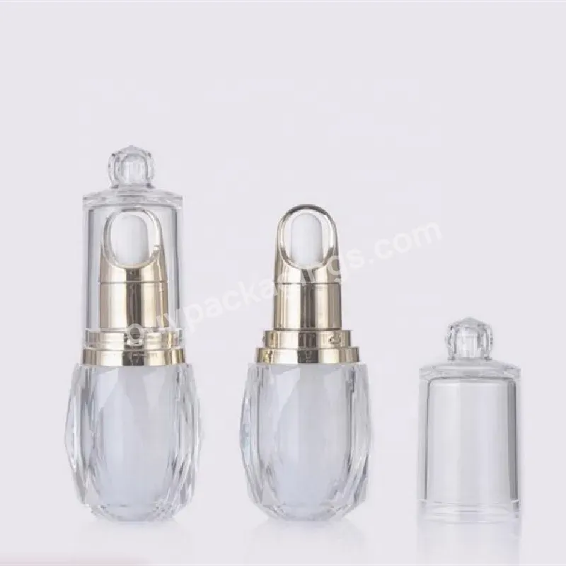 Custom 10ml Transparent Acrylic Pmma Essence Essential Oil Dropper Bottle