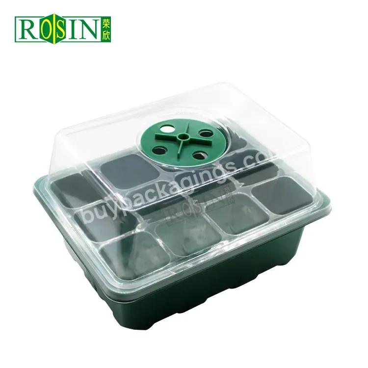 Custom 12 Cell Gardening Garden Seed Planting Tray For Vegetable Fruit Nursery Propagator Plant Germination Box Planter Tray