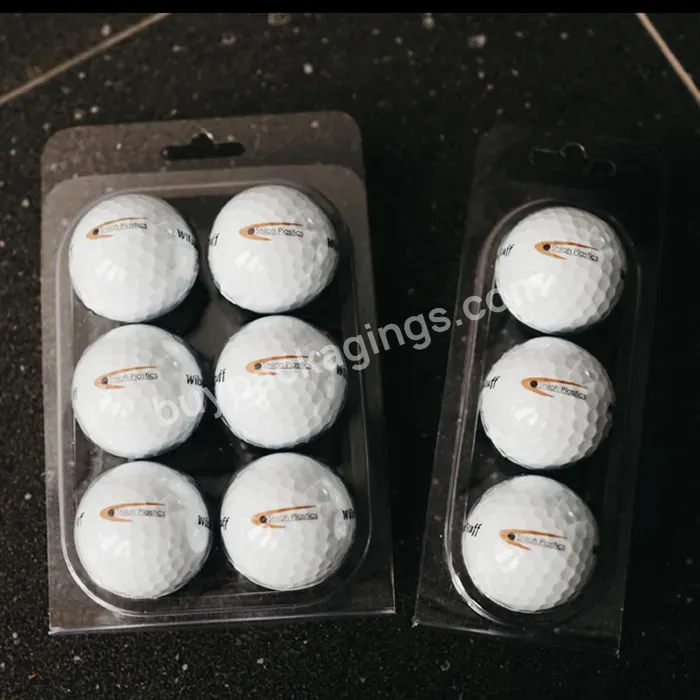 Custom 12 Clear Plastic Blister Golf Ball Clamshell Packaging