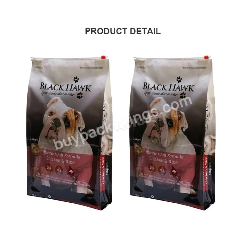 Custom 15 Kg 10 Kg Dog Food 20 Kg Packaging Bags Zipper With Resealable Cat Pet Treat Food Pouch Matte Pet Food Meat Travel Bag