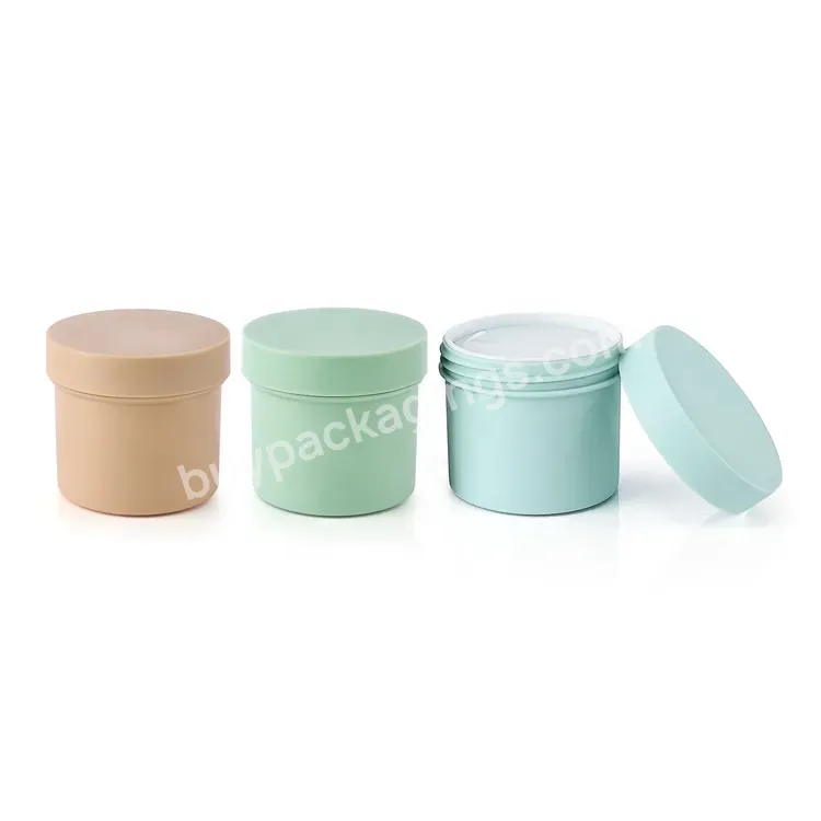 Custom 150ml Pp Plastic Wide Mouth Empty Cosmetic Cream Jar Sugar Scrub Container Packaging Body Scrub Jar