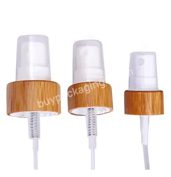 Custom 18/410 20/410 24/410 Bamboo White Press Pump Head Cap Spray Atomizer/lotion Press Nozzle For Cosmetic Liquid Bottle Manufacturer/wholesale - Buy Water Spray Pump,Perfume Atomizer Pump,Bottle Pump Dispenser.