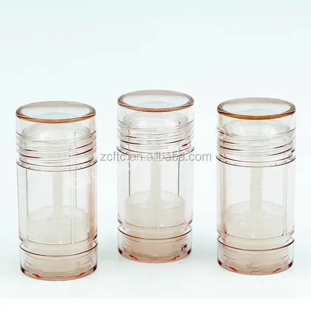 Custom 1oz/2oz Transparent Deodorant Tube,As Plastic Transparent Twist Up Deodorant Container For Mosquito Cream