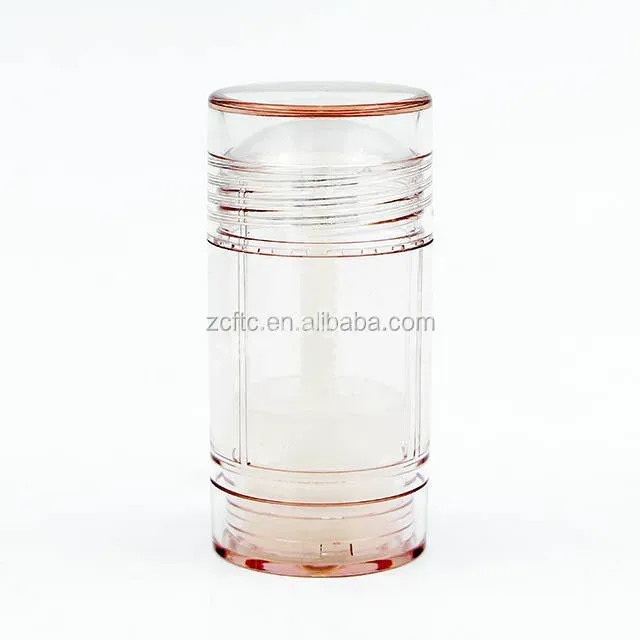 Custom 1oz/2oz Transparent Deodorant Tube,As Plastic Transparent Twist Up Deodorant Container For Mosquito Cream