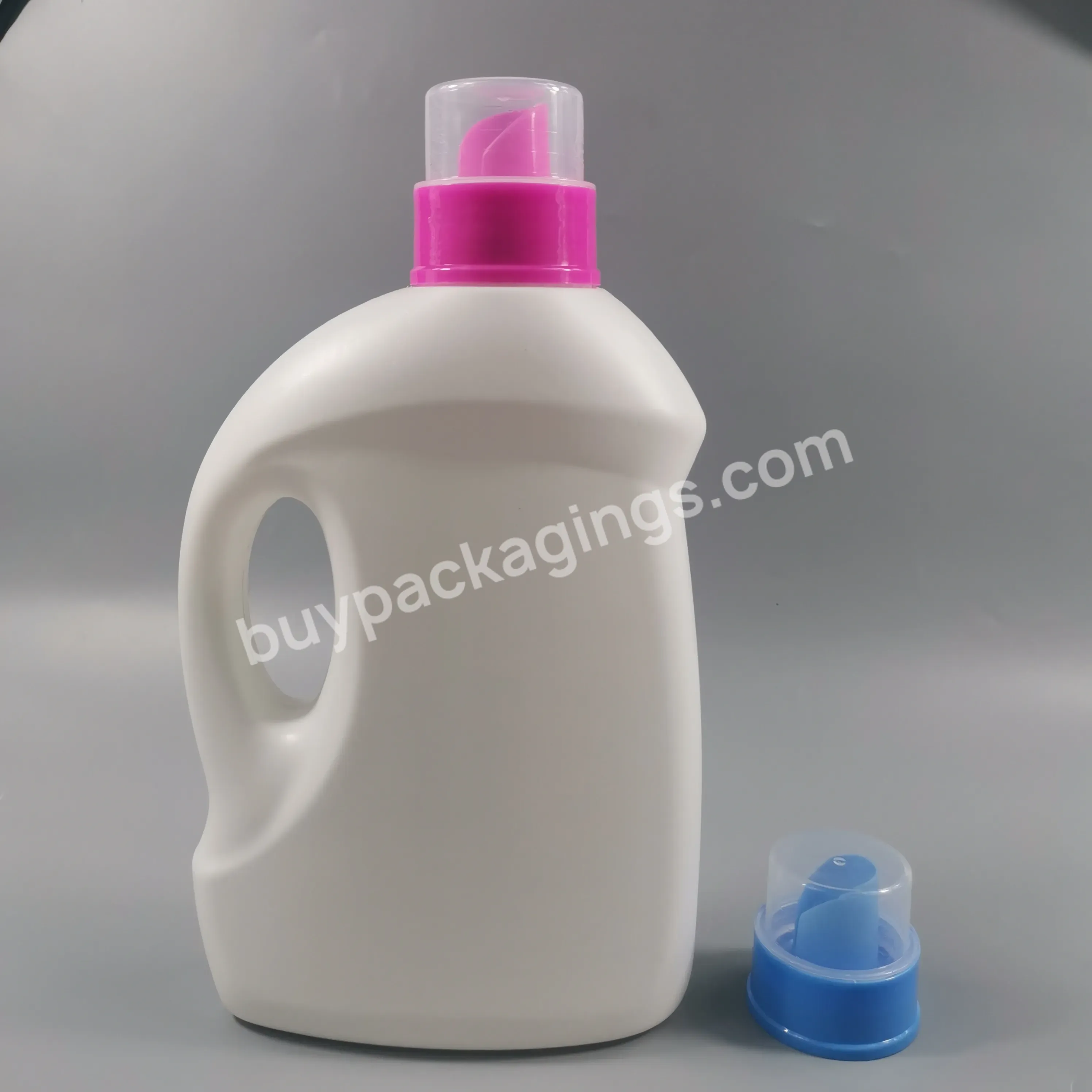 Custom 2000ml Customized Good Quality Empty Hdpe Plastic Washing Laundry Detergent Bottle