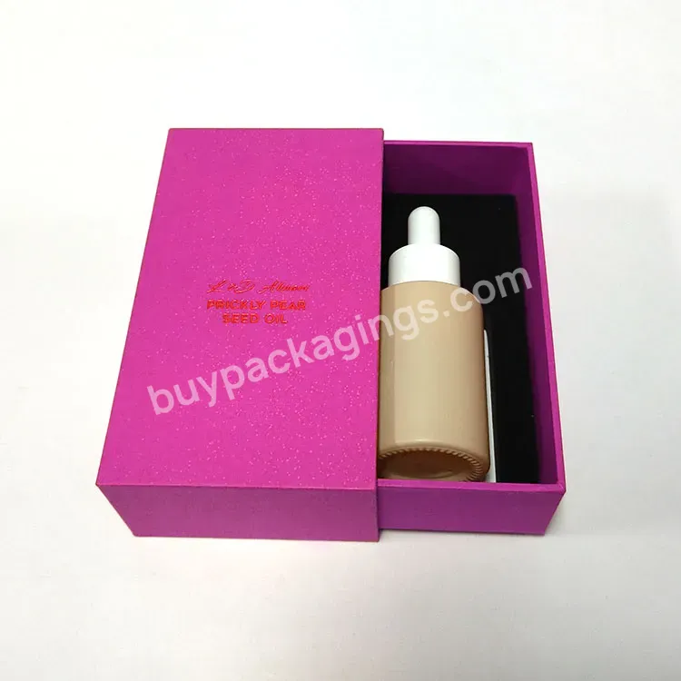 Custom 20ml 30ml 50ml 10ml 15ml Fancy Frosted Essential Oil Glass White Dropper Bottle With Custom Box