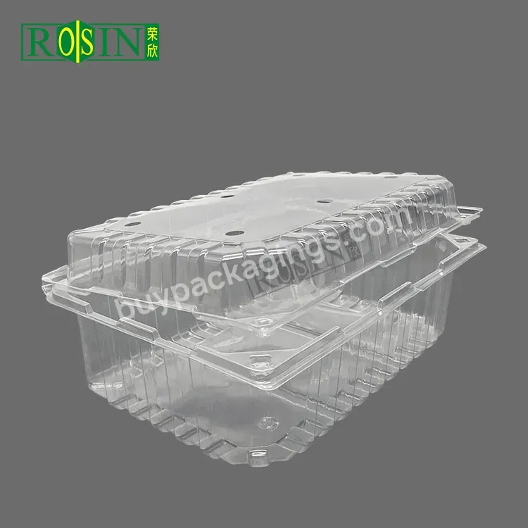 Custom 250g Clear Disposable Apple Fresh Cut Fruit Mulberry Blister Clamshell Fruit Plastic Packing Container