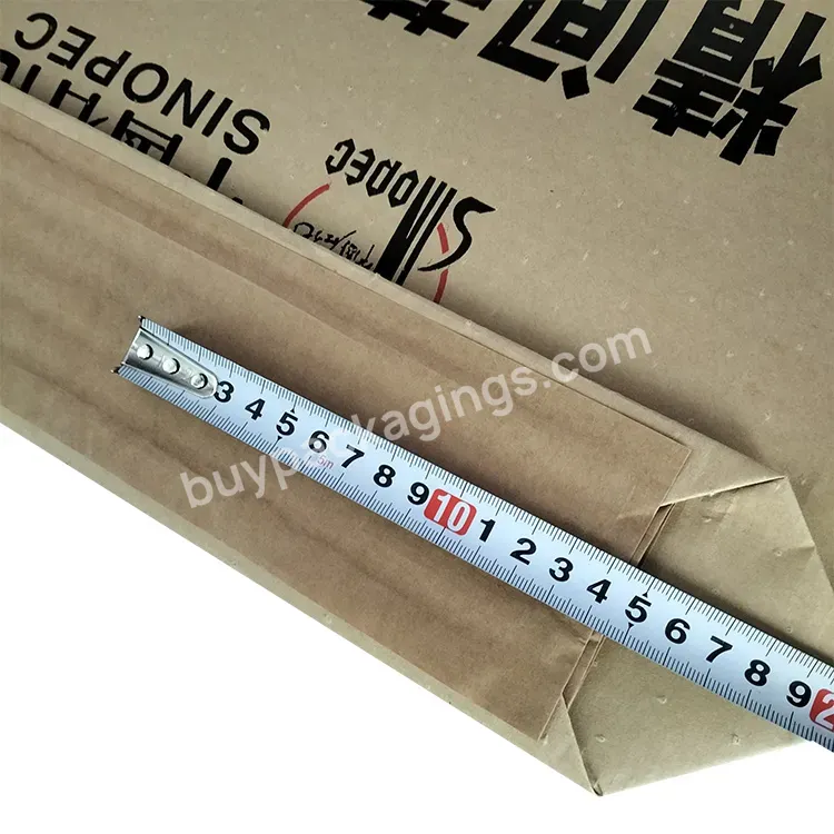 Custom 25kg Kraft Paper Valve Cement Packaging Bags Empty Valve Paper Sack Bag For Cement