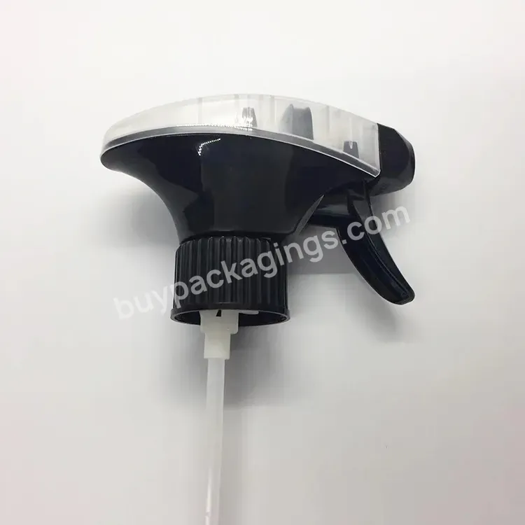 Custom 28/410 Plastic 360 Degree Black-transparent Trigger Sprayer