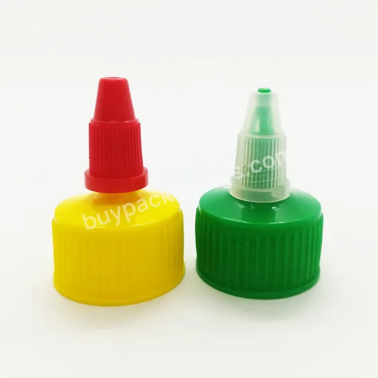 Custom 28/410 Plastic Cap Tomato Sauce Soft Squeeze Bottle Dispenser Lid Twist Up Cap 28mm Manufacturer/wholesale