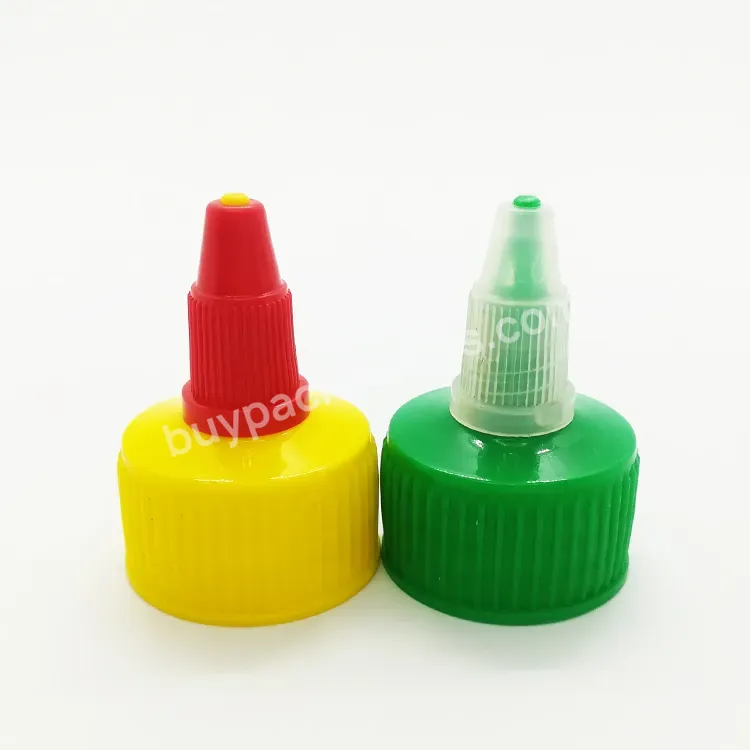 Custom 28/410 Plastic Cap Tomato Sauce Soft Squeeze Bottle Dispenser Lid Twist Up Cap 28mm Manufacturer/wholesale