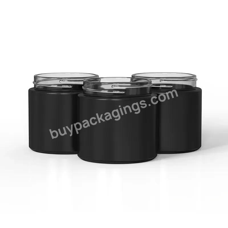 Custom 2oz 3oz 4oz 5oz Child Resistant Frosted Matte Black Glass Container Jars With Smell Proof Lid - Buy Glass Jar Matte Black Glass Jar Wholesale Glass Jars Storages Jar Glass Storage Bottles & Jars Black Custom Jar,Glass Jar Container Child Resis