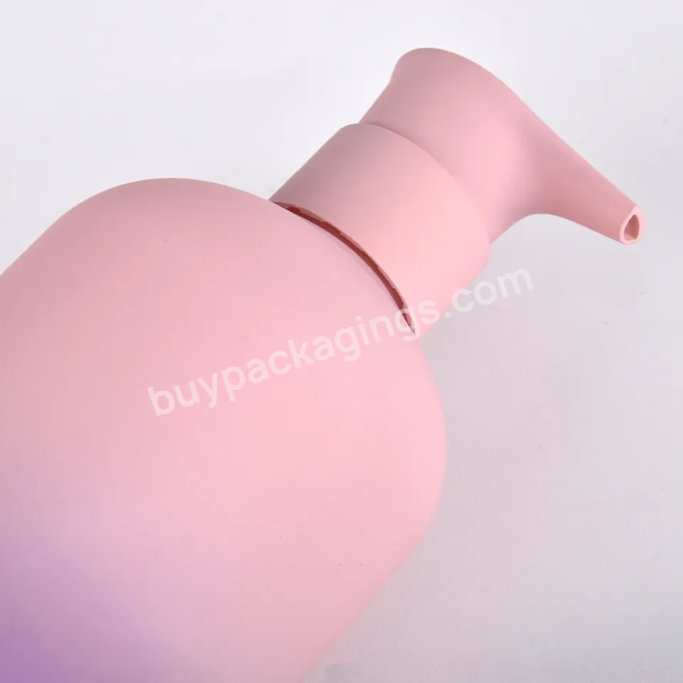 Custom 300ml 500ml Lotion Pumps Shampoo Bottle Soap Dispensers Green Plastic Labelled Shampoo Lotion Bottle