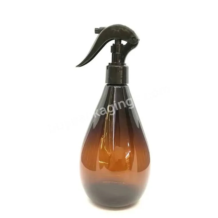 Custom 300ml 500ml Pet Fine Spray Plastic Trigger Mist Spray Bottle For Plant Mister Garden Watering Air Freshener Cleaning