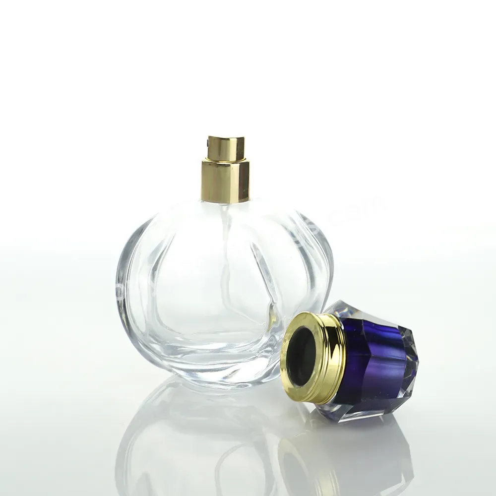 Custom 30lm 50lm 75lm Design Unique Pumpkin Shaped Empty Glass Spray Pump Perfume Bottles Manufacturer