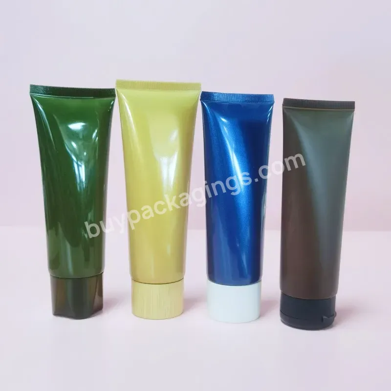 Custom 30ml -200ml Sun Cream Facial Cleanser Soft Container Tube For Skincare Squeeze Packaging Plastic Pe Cosmetic Tube