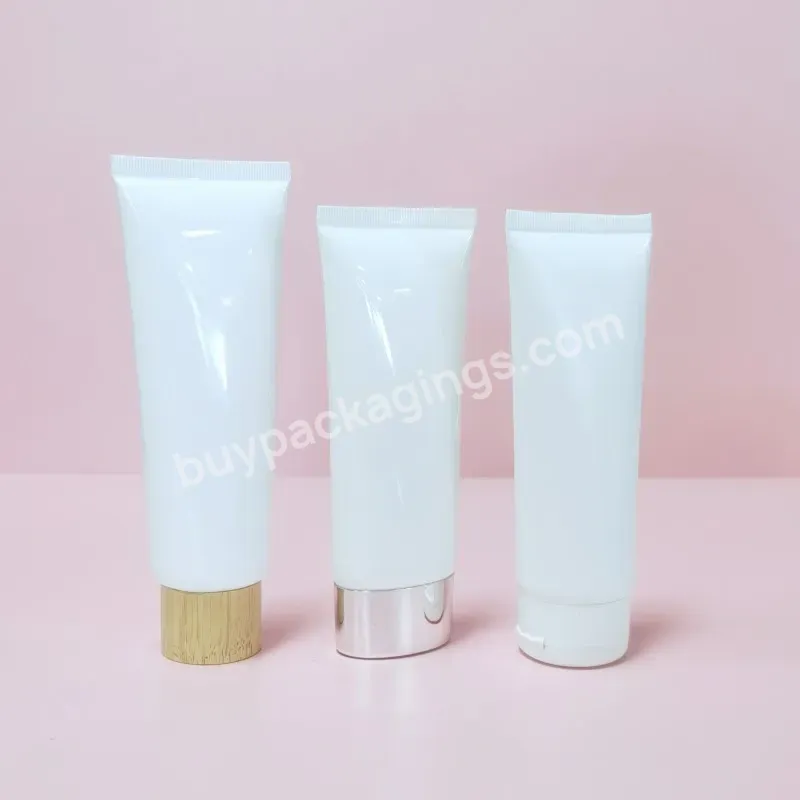 Custom 30ml -200ml Sun Cream Facial Cleanser Soft Container Tube For Skincare Squeeze Packaging Plastic Pe Cosmetic Tube