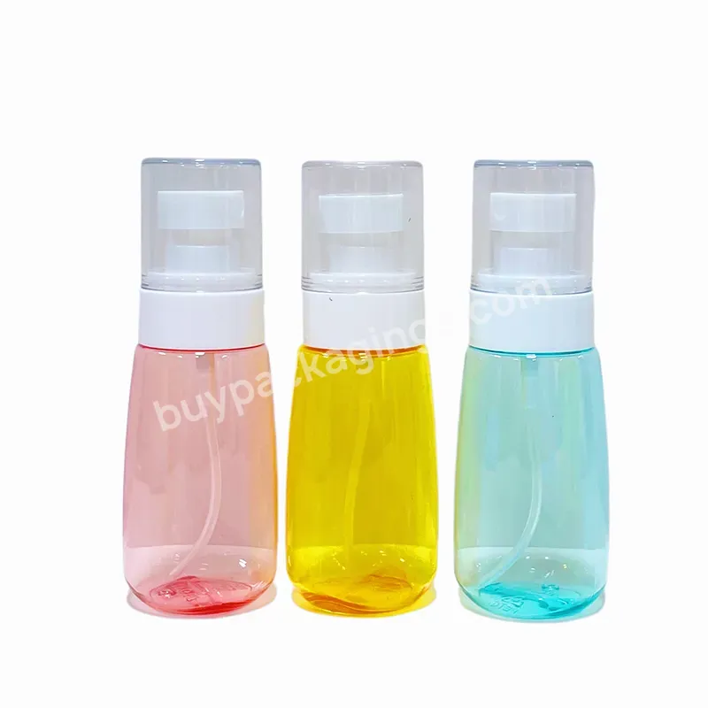 Custom 30ml 60ml 100ml Pet Plastic Spray Bottle Skincare Packing Toner Bottle Makeup Remover Plastic Bottle