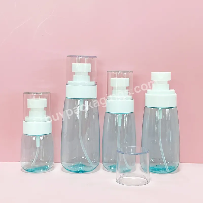 Custom 30ml 60ml 100ml Pet Plastic Spray Bottle Skincare Packing Toner Bottle Makeup Remover Plastic Bottle