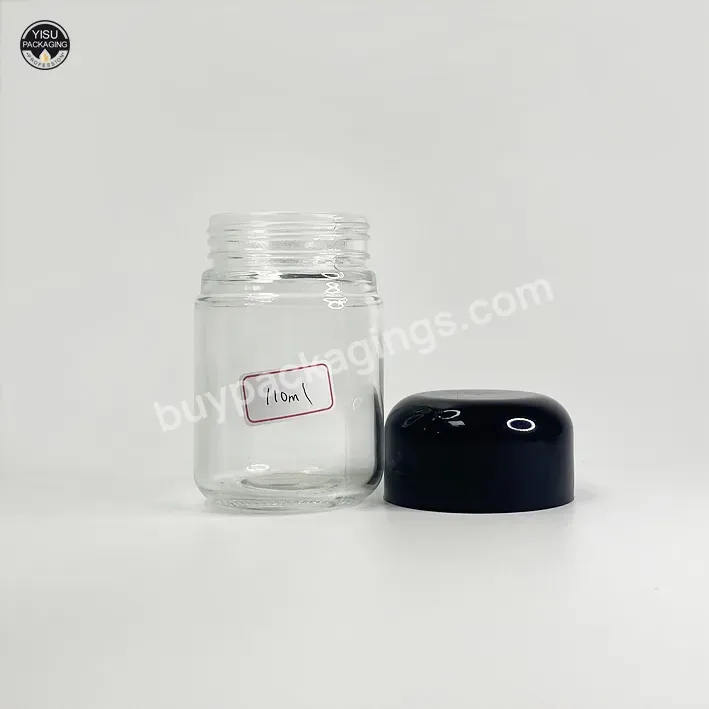 Custom 30ml 60ml 90ml 120ml Child Resistant Glass Jar 1oz 2oz 3oz 4oz Airtight Herb Flower Storage Childproof Cap Jar Glass Jars