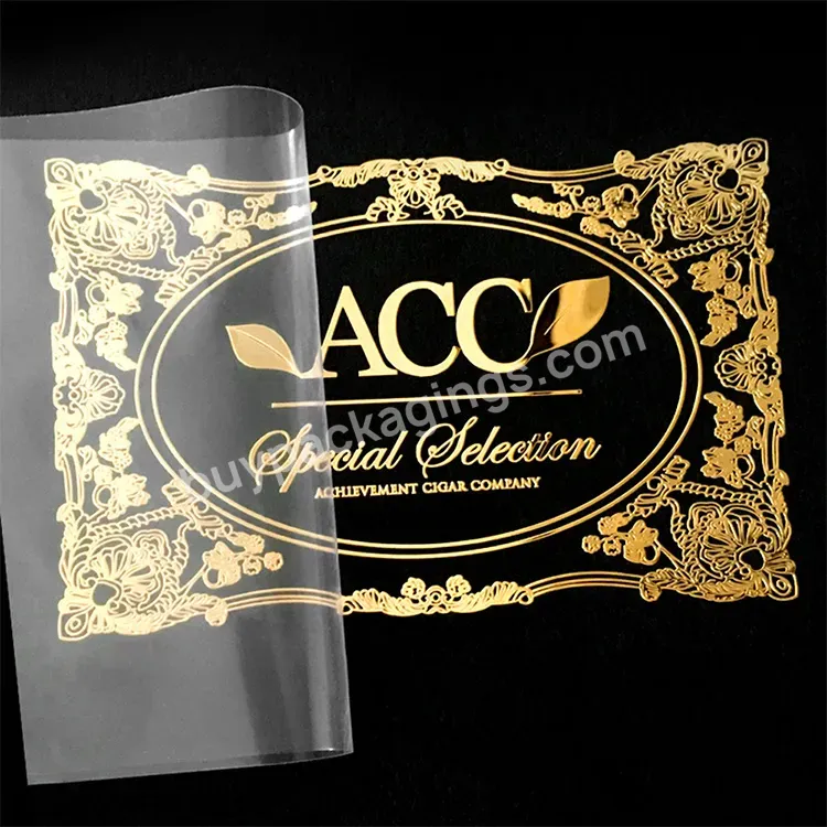 Custom 3d Print Metal Transfer Sticker Luxury Gold Silver Foil Embossed Logo For Bags Box Bottle Cup Or Other Else