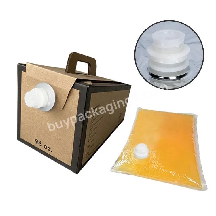 Custom 3l 5l 10l 15l 20l Cooking Oil Bag In Box/bib Oil Packaing/clear Liquid Bag With Oil Valve