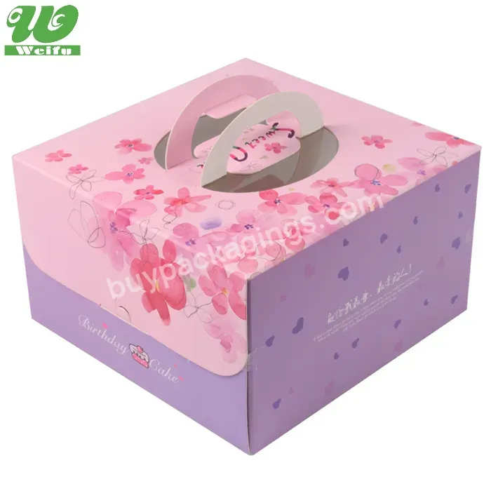 Custom 400 Gsm Cake Cookies Goodies Candy Party Christmas Birthday Wedding Gift Treat Paper Packaging Boxes With Ribbons