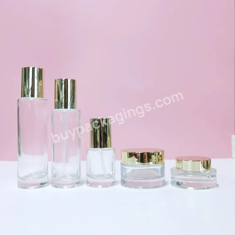 Custom 40ml 100ml 120ml 30g 50g Empty Cosmetic Lotion Frosted Pink Glass Bottle Lotion Pump Skincare Set Packaging