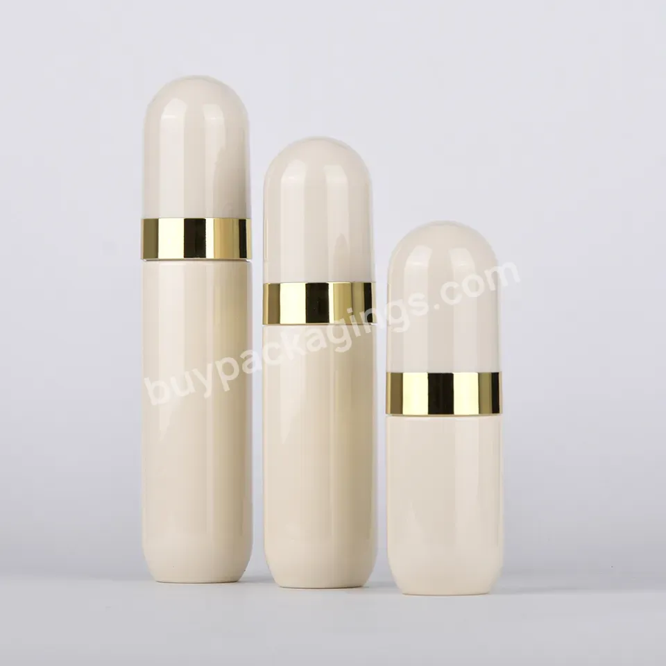 Custom 40ml 60ml 80ml Pet Capsule Round Shape Persomal Care Perfume Fine Mist Spray Pump Bottle