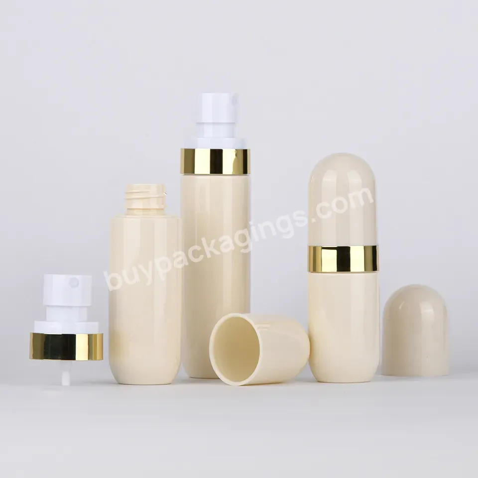 Custom 40ml 60ml 80ml Pet Capsule Round Shape Persomal Care Perfume Fine Mist Spray Pump Bottle