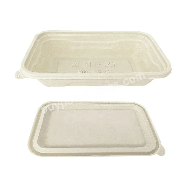 Custom 450ml Disposable Corn Starch Restaurant Food Container Lunch Box