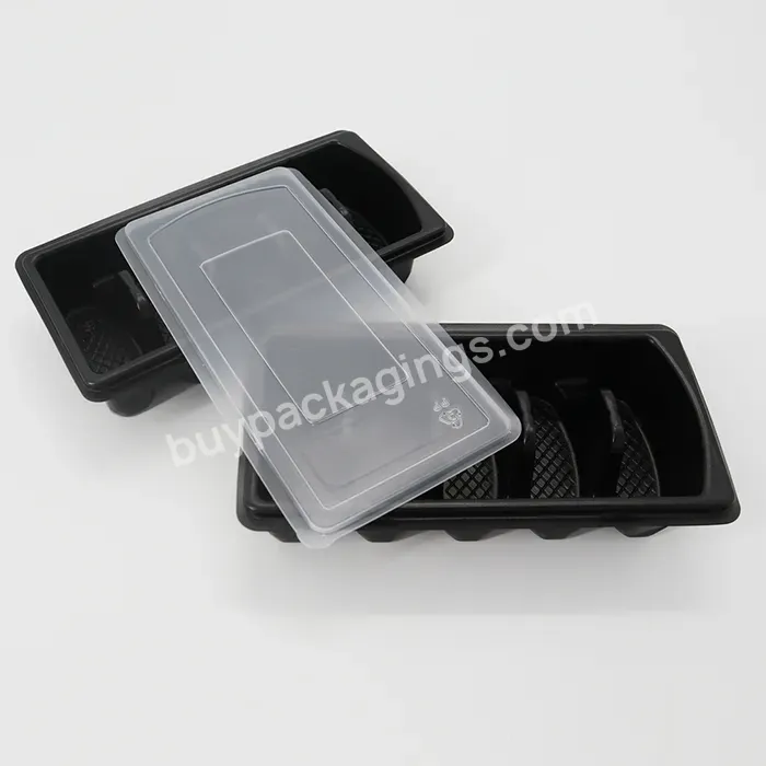 Custom 5 Cell Dumpling Packaging Disposable Pp Frozen Dumpling Tray With Lid