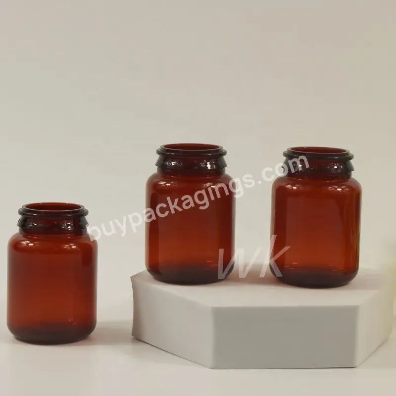 Custom 50cc Pet Child Resistant Colorful Transparent Plastic Vial Medical Pill Bottles Pop Top Containers