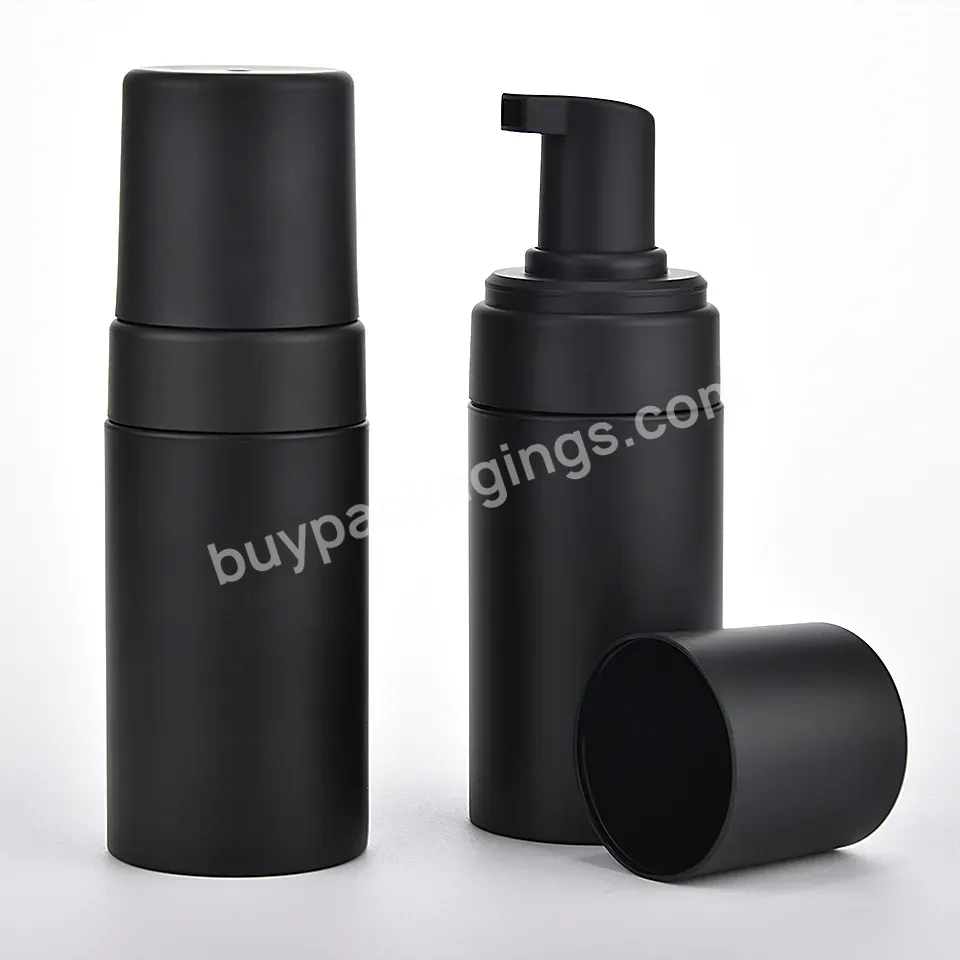 Custom 50ml 100ml 150ml 200ml 250ml Salon Packaging Black Plastic Foam Soap Cosmetic Foam Bottle