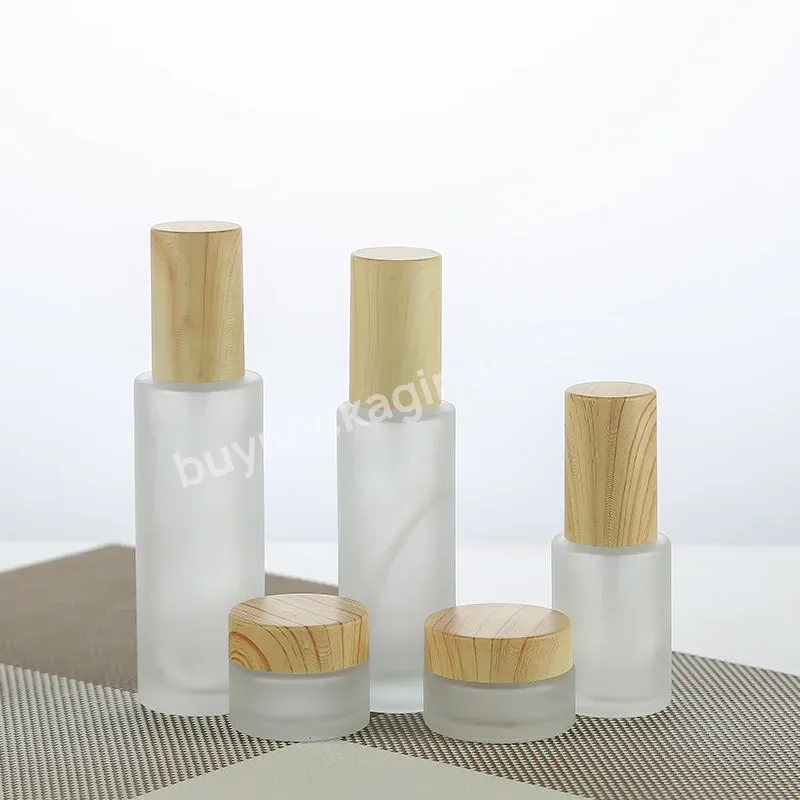 Custom 5g 10g 15g 20g 30g 50g Pet Plastic Bamboo Double Layer Makeup Cream Jar Empty Cosmetic Cream Jar