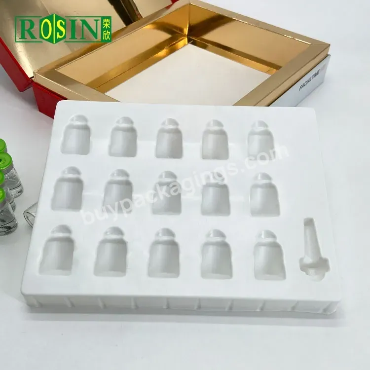 Custom 5ml 10ml 20ml Ecofriendly Transparent Blister Insert Plastic Tray For Ampoule Vial